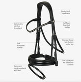 Classic Dressage Bridle Brown Full